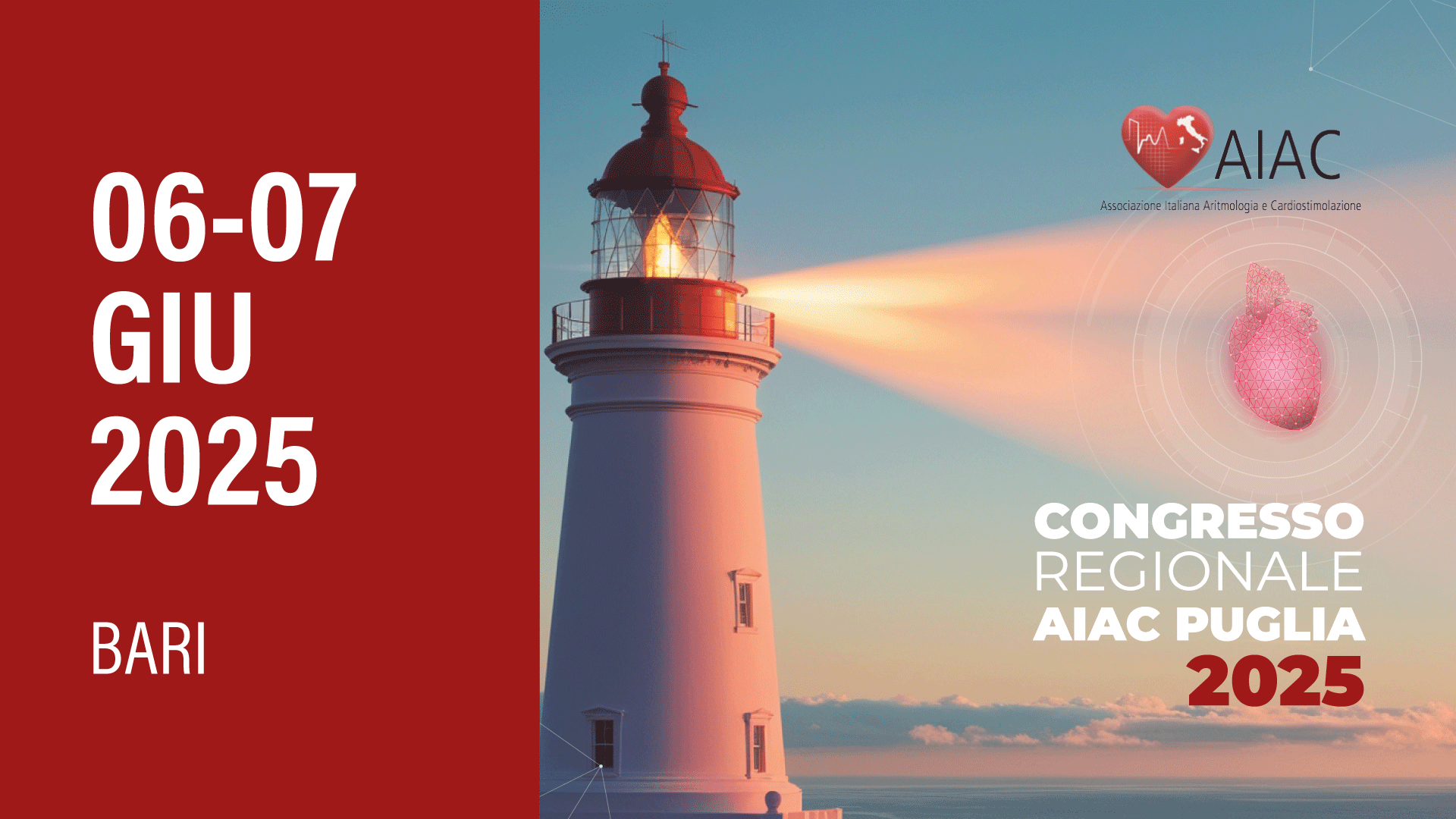 CONGRESSO REGIONALE AIAC PUGLIA 2025 DALLA PRATICA ATTUALE VERSO I NUOVI ORIZZONTI DELL'ARITMOLOGIA